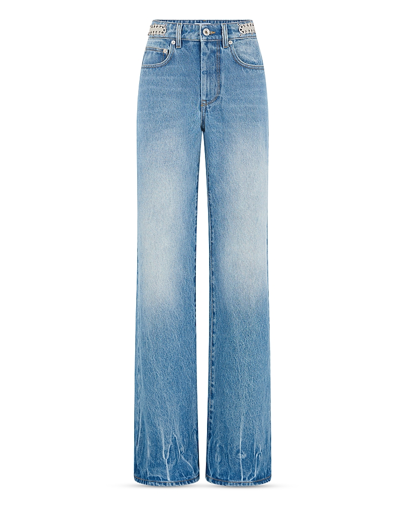 Rabanne Rabanne High Rise Straight Jeans in Denim Stone