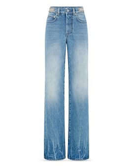 Rabanne Rabanne High Rise Straight Jeans in Denim Stone