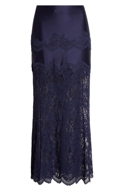 Rabanne Rabanne Jupe Lace & Jersey Skirt