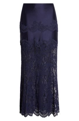 Rabanne Rabanne Jupe Lace & Jersey Skirt