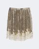 Rabanne Rabanne Lace-trimmed chainmail miniskirt - 1