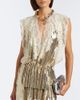 Rabanne Rabanne Lace-trimmed chainmail top - 2