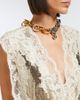 Rabanne Rabanne Lace-trimmed chainmail top - 3