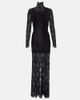 Rabanne Rabanne Lace-trimmed maxi dress - 1
