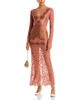 Rabanne Rabanne Lace Trim Maxi Dress - 1