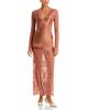 Rabanne Rabanne Lace Trim Maxi Dress - 3