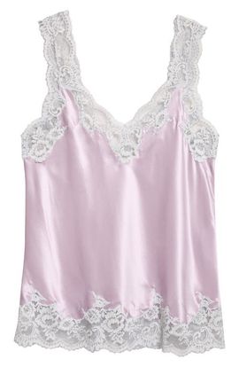 Rabanne Rabanne Lace Trim Silk Camisole