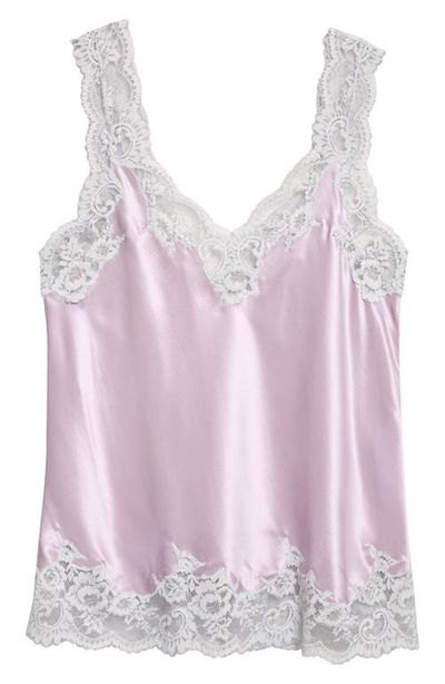 Rabanne Rabanne Lace Trim Silk Camisole