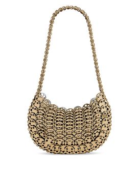 Rabanne Rabanne Leather & Metal Disc Handbag