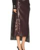 RABANNE RABANNE Leather & Sequin Skirt - 2