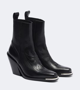 Rabanne Rabanne Leather cowboy boots