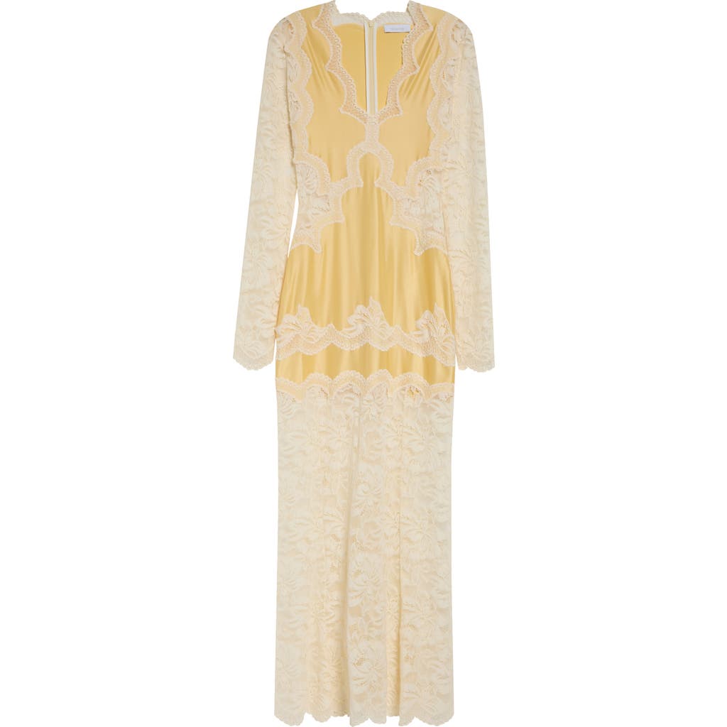 Rabanne Rabanne Long Sleeve Mixed Media Dress