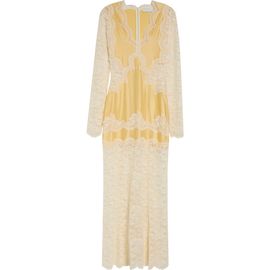 Rabanne Rabanne Long Sleeve Mixed Media Dress