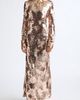 Rabanne Rabanne Long Sleeve Sequin Evening Dress - 1