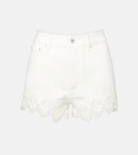 Rabanne Rabanne MacramÃ© cotton shorts