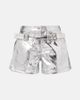 Rabanne Rabanne Metallic cotton high-rise shorts - 1