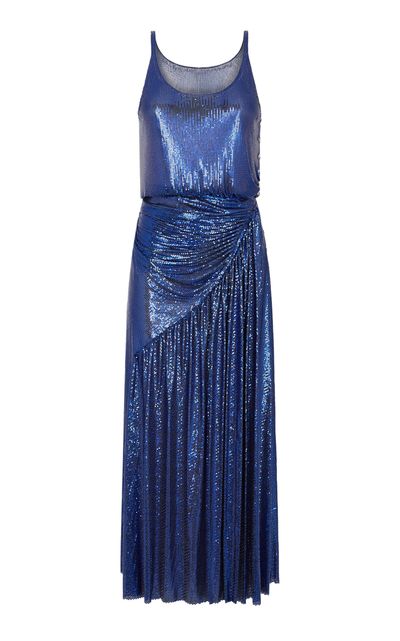 Rabanne Rabanne Metallic Mesh Midi Dress