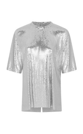Rabanne Rabanne Metallic ShortSleeve Top