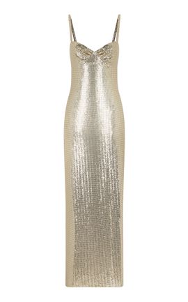 Rabanne Rabanne Metallic Slip Dress