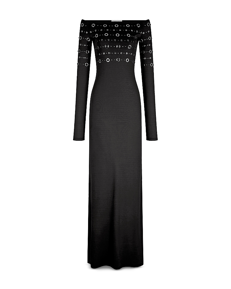 Rabanne Rabanne Off-the-Shoulder Maxi Dress