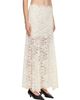Rabanne Rabanne Off-White Flared Lace Maxi Skirt - 2