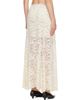 Rabanne Rabanne Off-White Flared Lace Maxi Skirt - 3