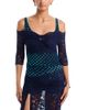 Rabanne Rabanne Off Shoulder Mixed Media Top - 1