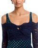Rabanne Rabanne Off Shoulder Mixed Media Top - 3