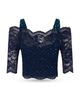 Rabanne Rabanne Off Shoulder Mixed Media Top - 4