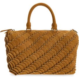 Rabanne Rabanne Paco Nubuck Leather Boston Bag