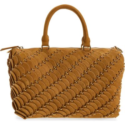 Rabanne Rabanne Paco Nubuck Leather Boston Bag