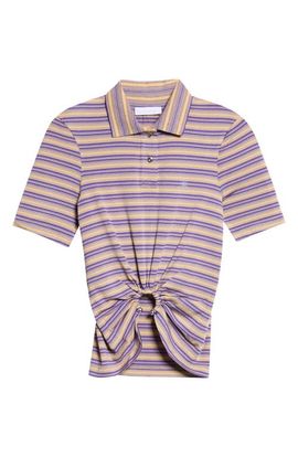 Rabanne Rabanne Pierced Stripe Polo