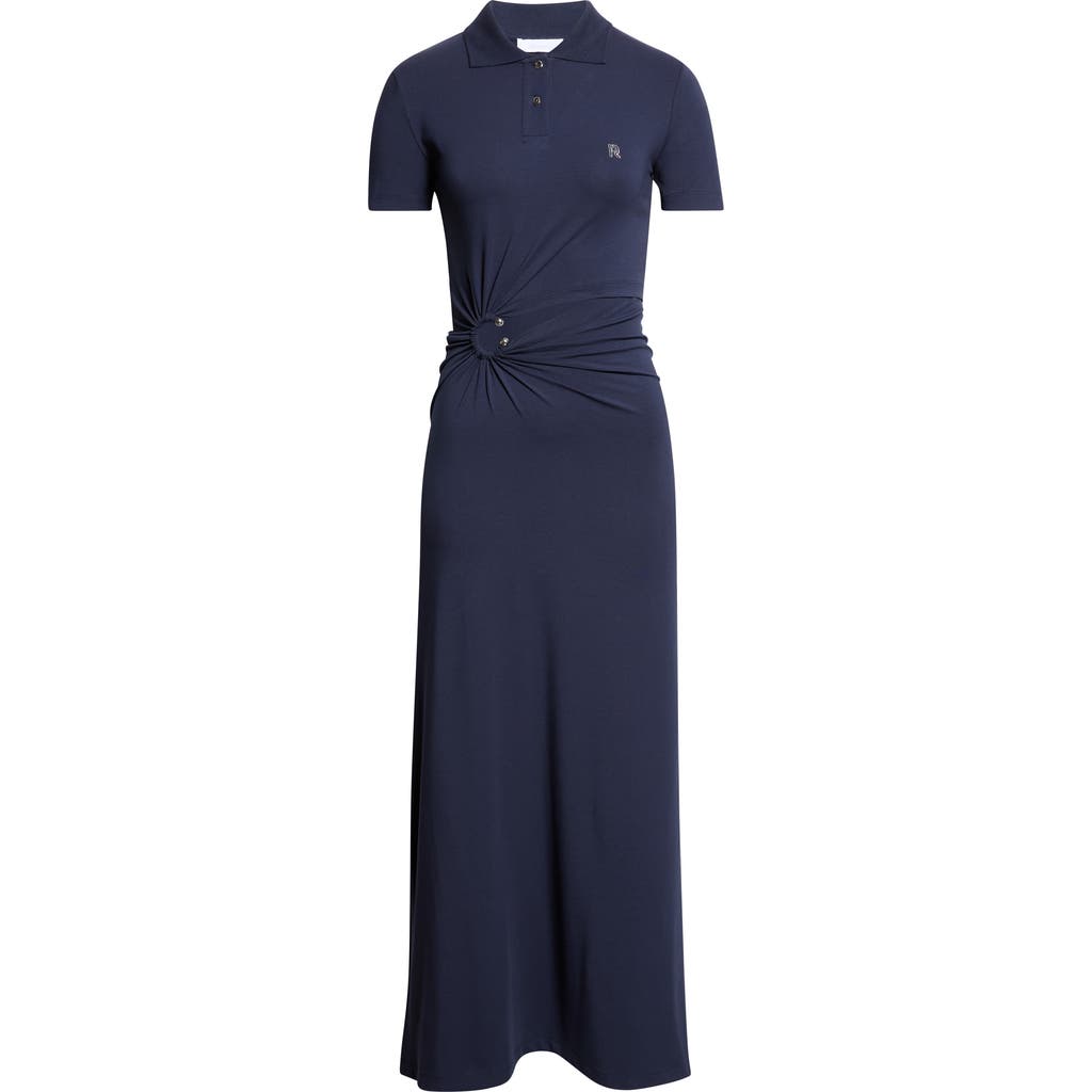 Rabanne Rabanne Piercing Cotton Jersey Polo Dress
