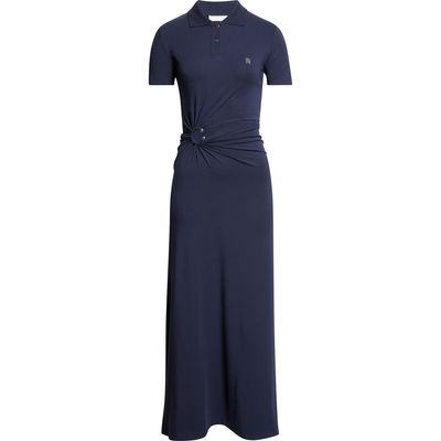Rabanne Rabanne Piercing Cotton Jersey Polo Dress