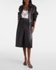 Rabanne Rabanne Pleated croc-effect leather midi skirt - 2