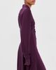 rabanne rabanne Pleated Jersey Satin Mini Dress Magenta Purple - 4