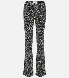 Rabanne Rabanne Printed high-rise crÃªpe pants