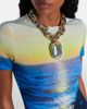 Rabanne Rabanne Printed ruffled minidress - 3