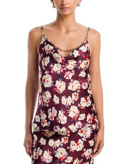 Rabanne Rabanne Printed Silk Top