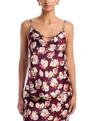 Rabanne Rabanne Printed Silk Top