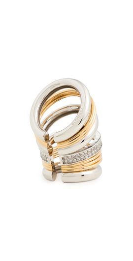 rabanne rabanne Punk Two-Tone XL Link Ear Cuff Gold/Silver One