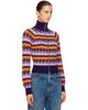 Rabanne Rabanne Purple & Orange Vintage Jacquard Wool Sweater - 2