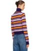 Rabanne Rabanne Purple & Orange Vintage Jacquard Wool Sweater - 3