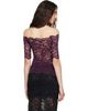 Rabanne Rabanne Purple Short-Sleeve Layered Lace Top - 3