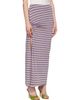 Rabanne Rabanne Purple Striped Viscose Jersey Piercing Maxi Skirt - 2