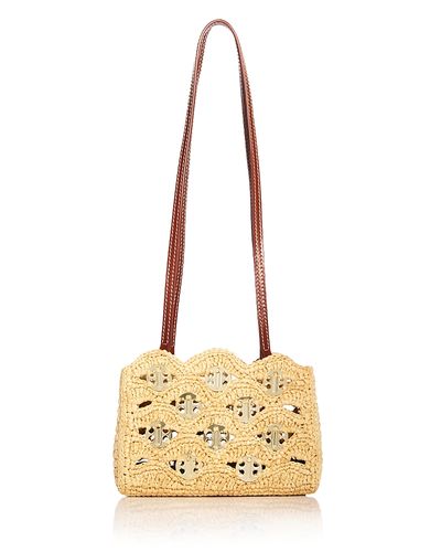 Rabanne Rabanne Raffia Embellished Shoulder Bag