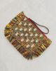 rabanne rabanne Raffia Fringe Pouch Reggae/Light Gold One - 2