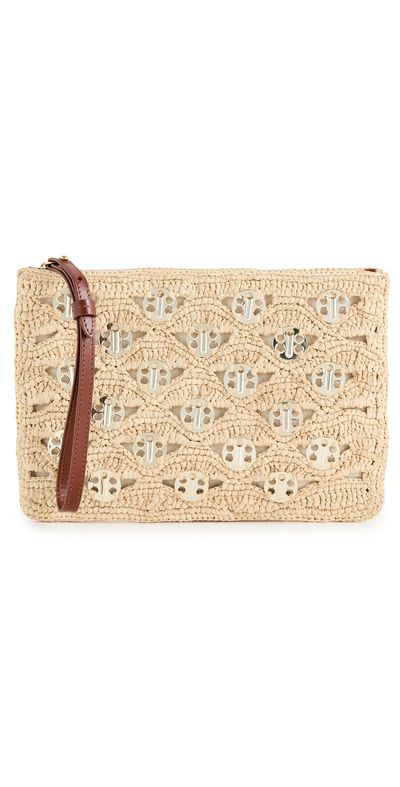 rabanne rabanne Raffia Pouch Gold One Size