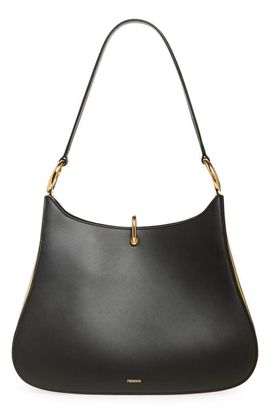 Rabanne Rabanne Ring Leather Hobo Shoulder Bag