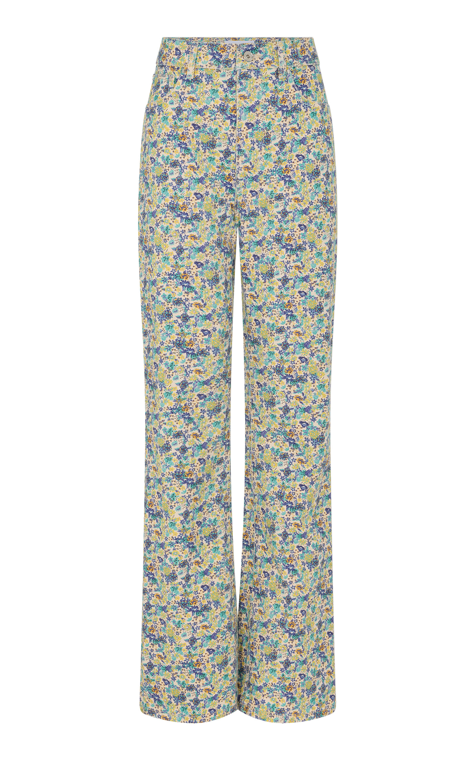 Rabanne Rabanne Romantic Print Cotton WideLeg Pants